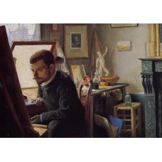 Felix Jasinski in His Printmaking Studio