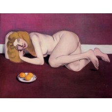 Nude Blond Woman with Tangerines