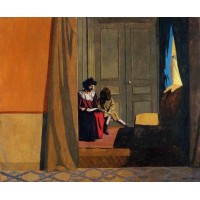 Woman Reading to a Little Girl