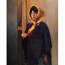 Young Woman with Yellow Scarf