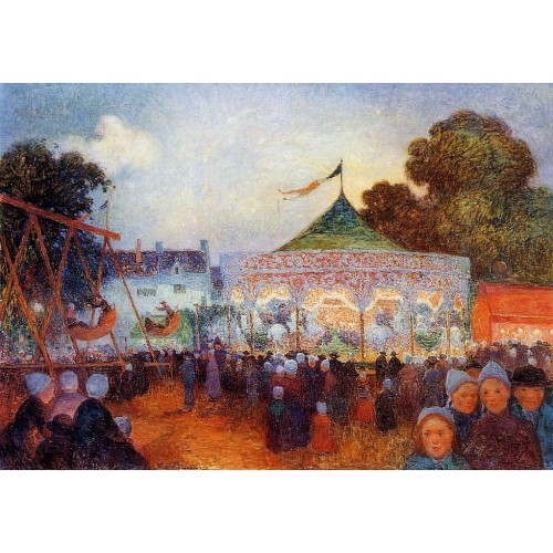 Carousel at Night at the Fair