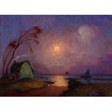 Cottage in the Moonlight in Briere