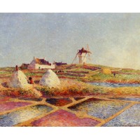 Landscape with Mill near the Salt Ponds