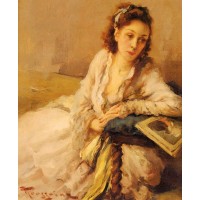 Lady Resting on a Cushion