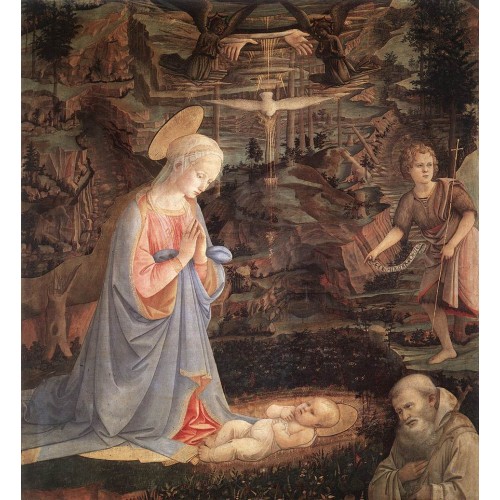 Adoration of the Child with Saints 1