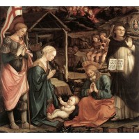 Adoration of the Child with Saints 2