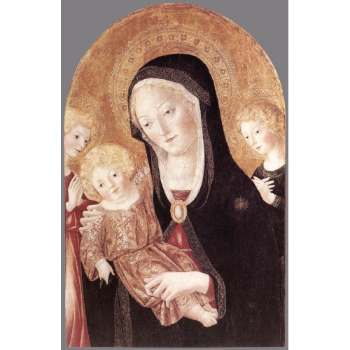 Madonna and Child with Two Angels