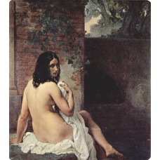 Back view of a bather 1859