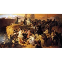 Crusaders thirsting near jerusalem