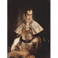 Portrait of ferdinand i of austria 1840