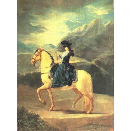 Equestrian Portrait of Dona Maria Teresa Vallebriga
