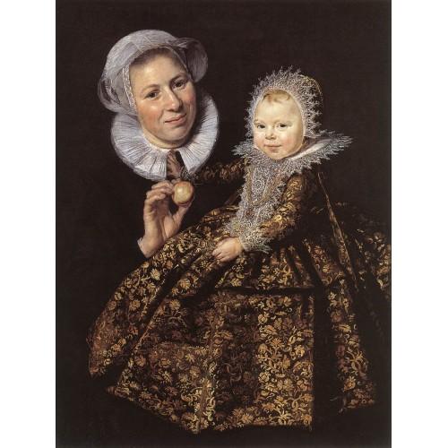 Catharina Hooft with her Nurse