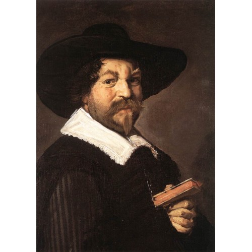 Portrait of a Man Holding a Book