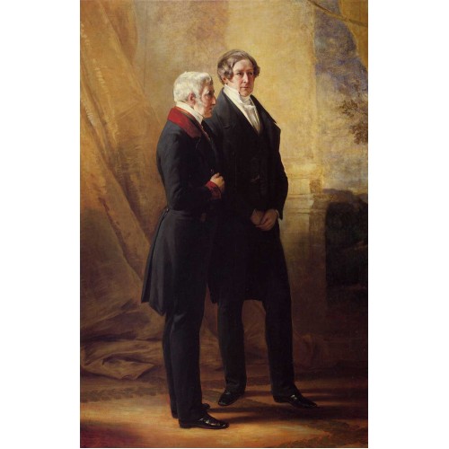 Arthur wellesley 1st duke of wellington with sir robert peel