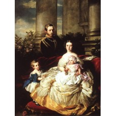 Emperor frederick iii of germany king of prussia with his wife empress victoria and their