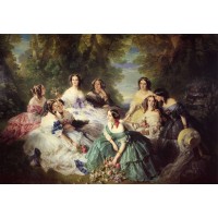 Empress eugenie surrounded by her ladies in waiting