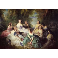 Empress eugenie surrounded by her ladies in waiting