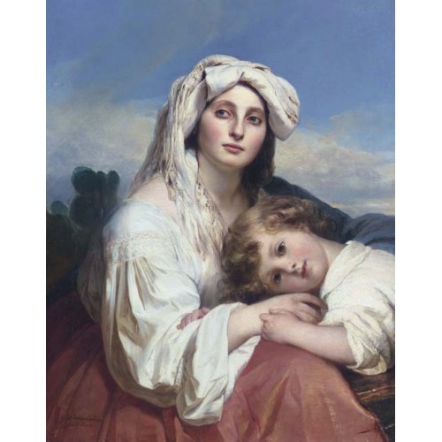 Italian woman with child