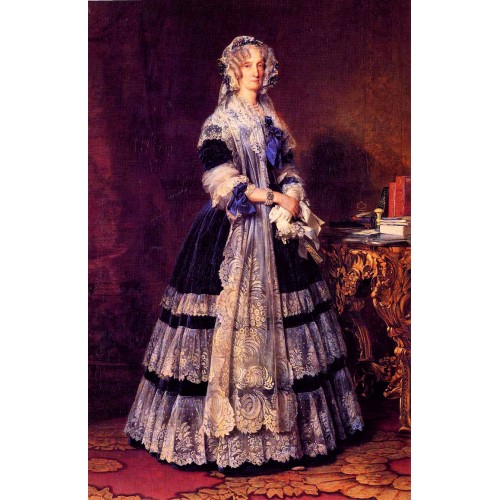 Portrait of the queen marie amelie of france