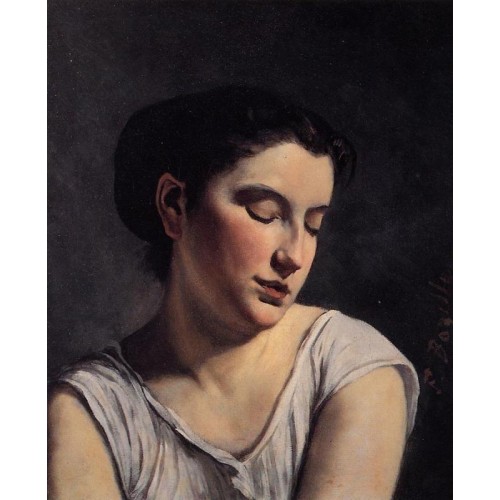 Young Woman with Lowered Eyes