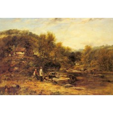 Anglers by a Stream