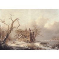 Figures in a Winter Landscape