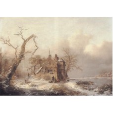 Figures in a Winter Landscape