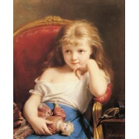 Young Girl Holding a Doll