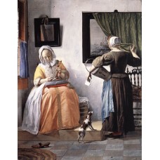 Woman Reading a Letter