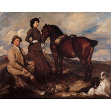 Miss Alison Preston and John Proctor on Mearbeck Moor