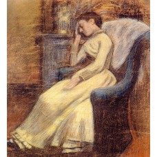 Julie Lemmen Sleeping in an Armchair