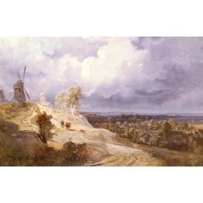 Landscape With Windmills