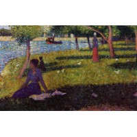 La Grande Jatte Seated and Standing Woman