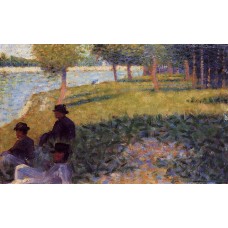 La Grande Jatte Three Men Seated