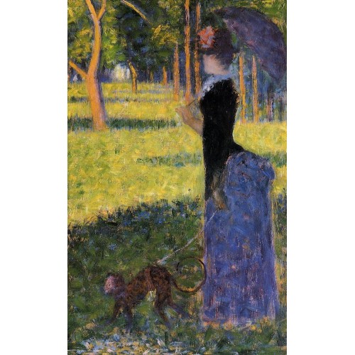 La Grande Jatte Woman with a Monkey