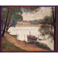 The Seine at La Grande Jatte in the Spring