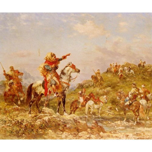 Arab Warriors on Horseback