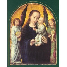 Mary and Child with two Angels Making Music