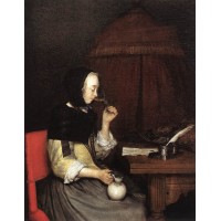 A Woman drinking Wine