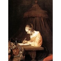 Woman writing a letter