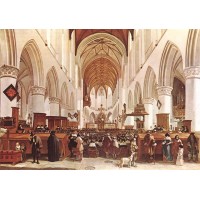 The Interior of the Grote Kerk (St Bavo) at Haarlem