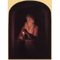 Old Woman with a Candle