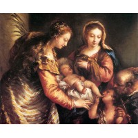 Holy Family with St John the Baptist and St Catherine
