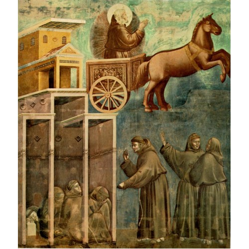 Legend of St Francis 8 Vision of the Flaming Chariot