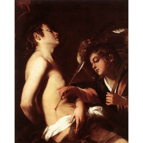 St Sebastian Healed by an Angel