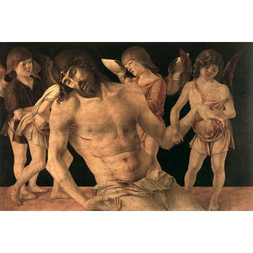 Dead Christ Supported by Angels