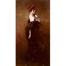 Portrait Of Madame Pages In Evening Dress