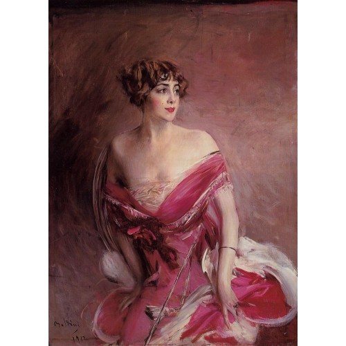 Portrait of Mlle de Gillespie La Dame de Biarritz