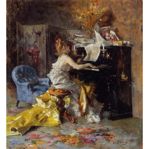 Woman at a Piano