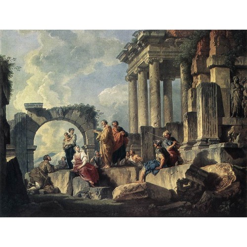 Apostle Paul Preaching on the Ruins